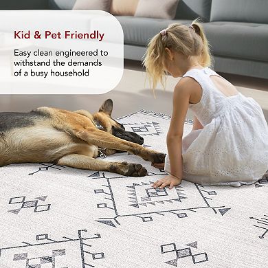 nuLOOM Evalyn Machine Washable Southwestern Motif Area Rug