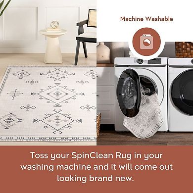 nuLOOM Evalyn Machine Washable Southwestern Motif Area Rug