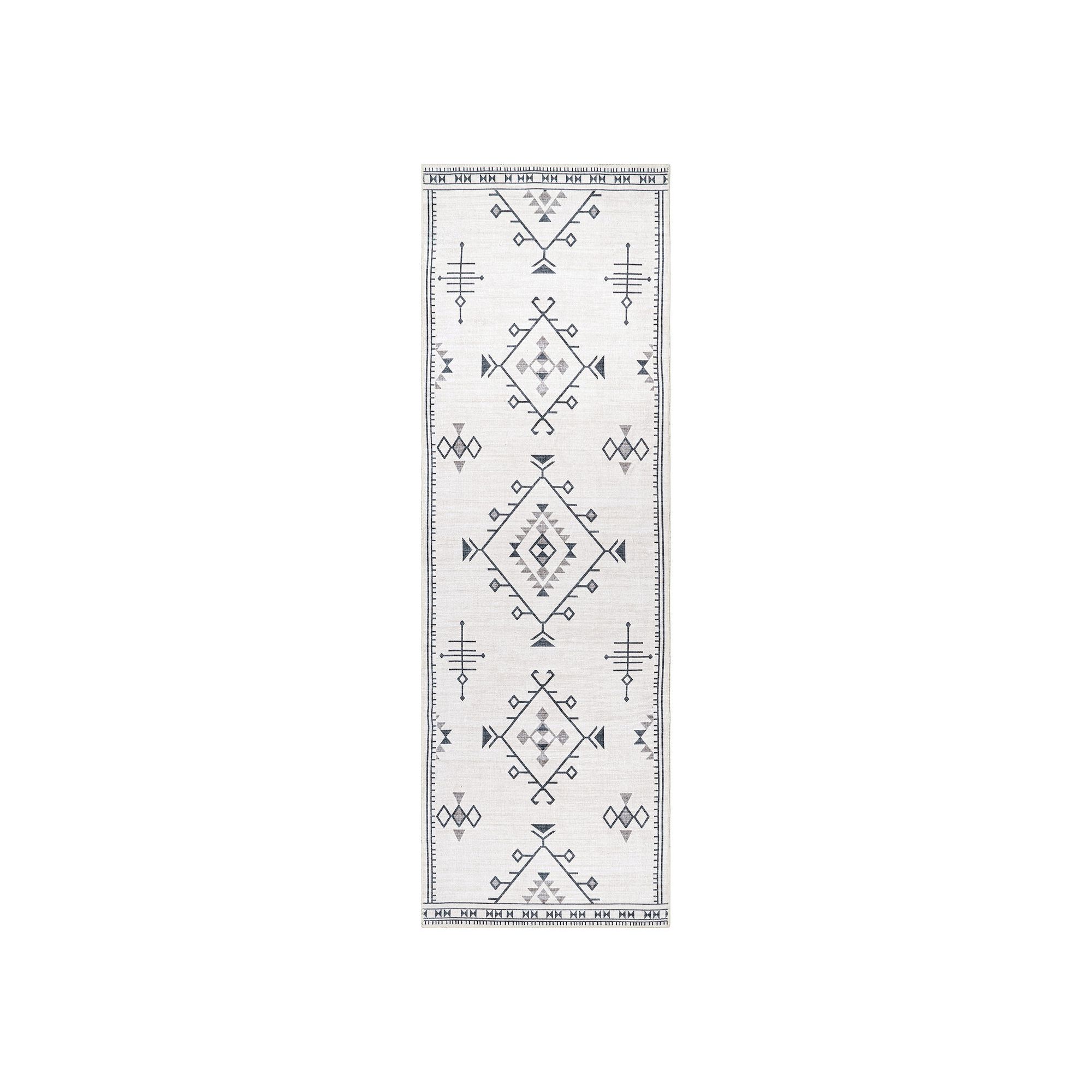 nuLOOM Evalyn Machine Washable Southwestern Motif Area Rug, Ivory