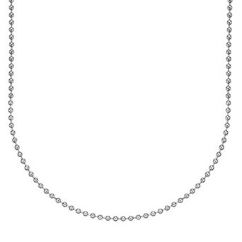 Men's LYNX Stainless Steel Bead Chain Necklace