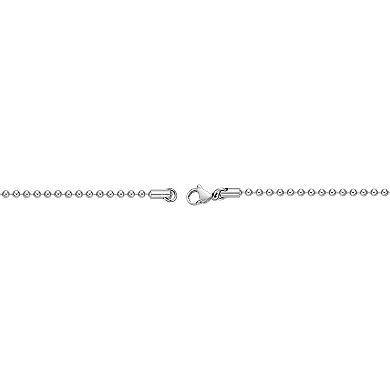 Men's LYNX Stainless Steel Bead Chain Necklace