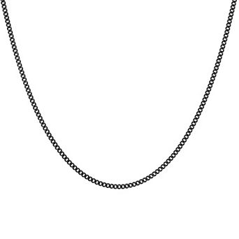 Men's LYNX Stainless Steel Curb Chain Necklace