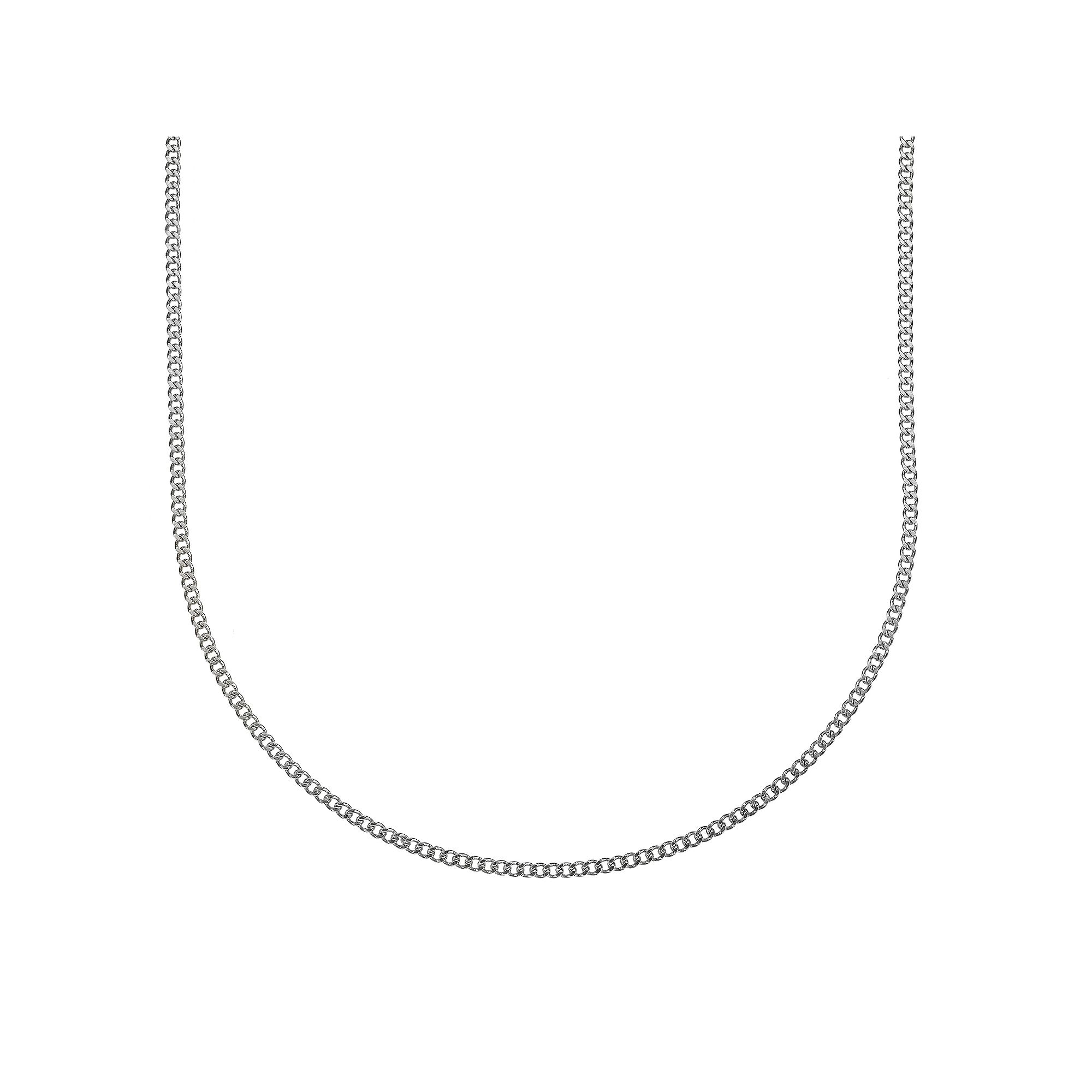 Mens LYNX Stainless Steel Curb Chain Necklace, Size: 24