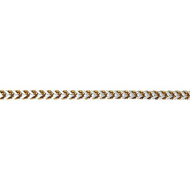 Men's LYNX Stainless Steel Foxtail Chain Bracelet