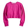 Girls 7-20 Tek Gear® Stretch Fleece Cropped Sweatshirt in Regular & Plus