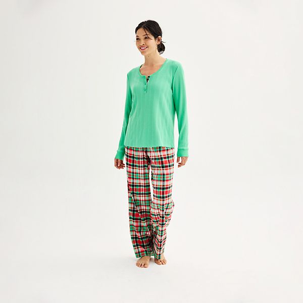 Hunter Green Plaid Pajamas – She Is Boutique