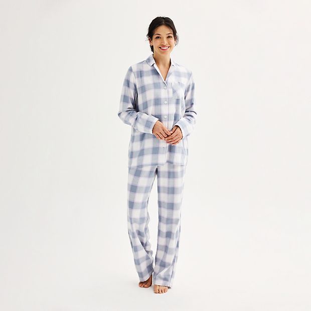 Women s Sonoma Goods For Life Flannel Pajama Shirt Pajama Pants