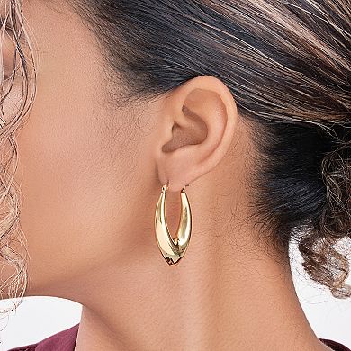 MC Collective V-Drop Hoop Earrings
