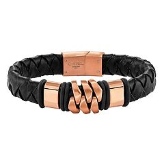 Kohls mens on sale leather bracelet