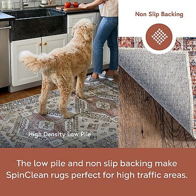 nuLOOM Desna Machine Washable Faded Vintage Area Rug