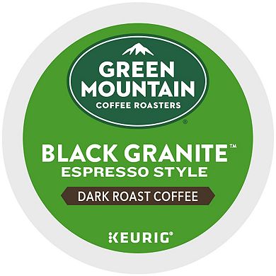 Green Mountain Coffee Roasters Black Granite Espresso-Style Coffee, Keurig® K-Cup® Pods, Dark Roast, 24 Count