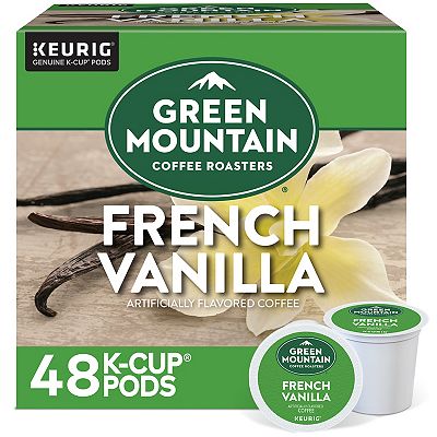 Green Mountain Coffee Roasters French Vanilla Coffee Keurig K Cup Pods Light Roast 48 Count