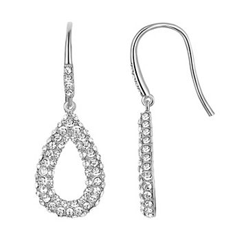 Chrystina Crystal Teardrop Dangle Earrings