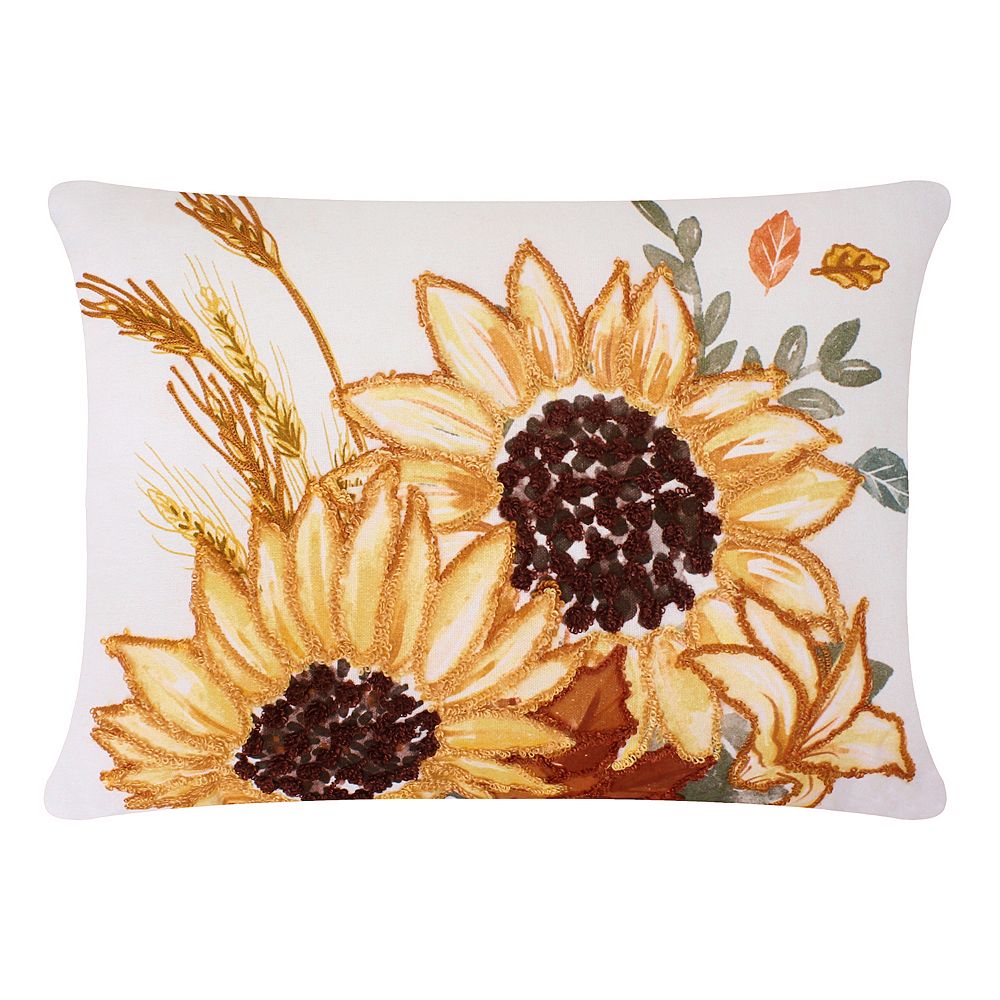 Sunflower throw pillow sales