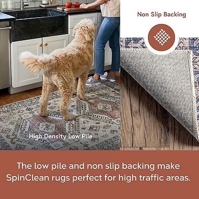 nuLOOM Finley Machine Washable Vintage Distressed Area Rug