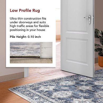 nuLOOM Finley Machine Washable Vintage Distressed Area Rug
