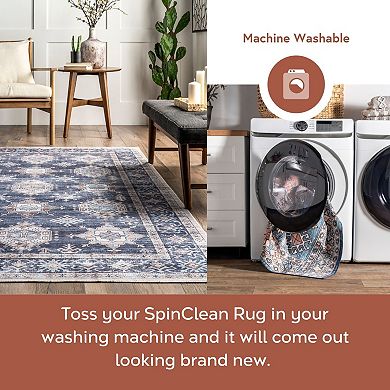 nuLOOM Finley Machine Washable Vintage Distressed Area Rug