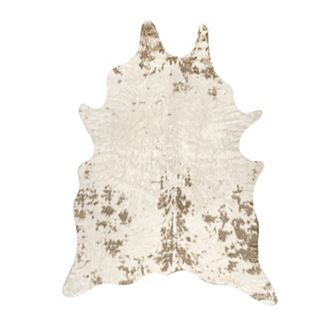 nuLOOM Marcia Machine Washable Faux Cowhide Area Rug