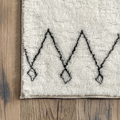 nuLOOM Bev Moroccan Machine Washable Shag Area Rug