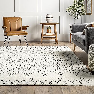 nuLOOM Bev Moroccan Machine Washable Shag Area Rug