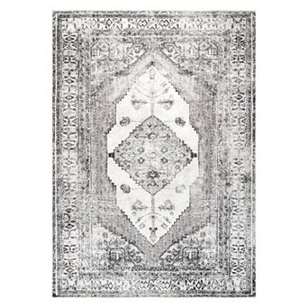 nuLOOM Gladys Machine Washable Vintage Medallion Area Rug