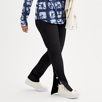 Women's Sonoma Goods For Life® Adaptive Easy Dressing Mid-Waisted Straight Leg Jeans