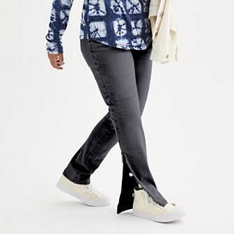 Women's Sonoma Goods For Life® Adaptive Easy Dressing Mid-Waisted Straight Leg Jeans
