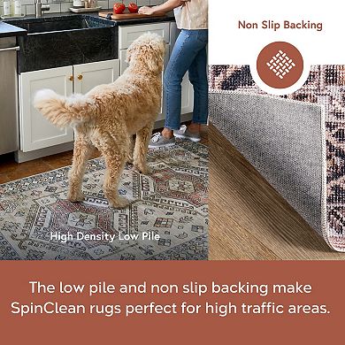 nuLOOM Sasha Machine Washable Medallion Area Rug