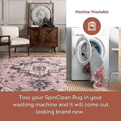 nuLOOM Sasha Machine Washable Medallion Area Rug