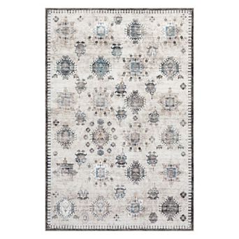 nuLOOM Krystin Machine Washable Distressed Area Rug
