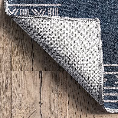 nuLOOM Arina Machine Washable Global Inspired Simplistic Tribal Area Rug