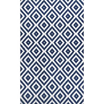 nuLOOM Kellee Machine Washable Modern Diamonds Area Rug