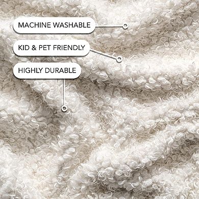 nuLOOM Marlow Machine Washable Soft Shaggy Faux Sheepskin Area Rug