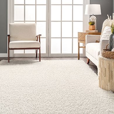 nuLOOM Marlow Machine Washable Soft Shaggy Faux Sheepskin Area Rug