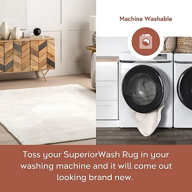 nuLOOM Marlow Machine Washable Soft Shaggy Faux Sheepskin Area Rug