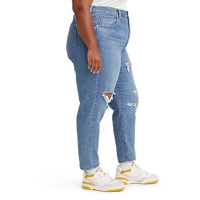 Plus Size Levi's® High-Rise Straight Leg Mom Jeans