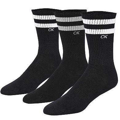Men's Calvin Klein 3-Pack Striped Crew Socks