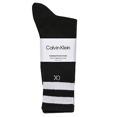 Men's Calvin Klein 3-Pack Striped Crew Socks