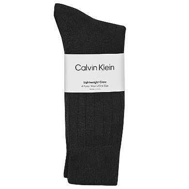 Men's Calvin Klein 4-Pack Ribbed Dress Crew Socks