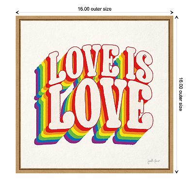 Amanti Art Love is Love I Framed Wall Art