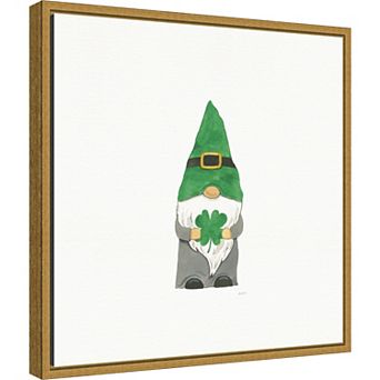 Amanti Art St. Patrick's Day Gnomes II Framed Wall Art