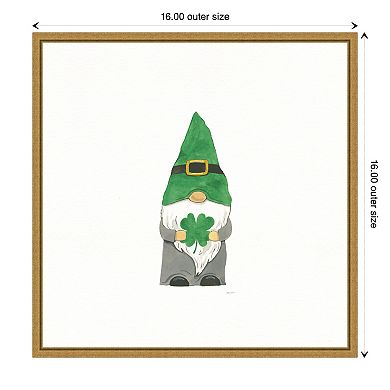 Amanti Art St. Patrick's Day Gnomes II Framed Wall Art