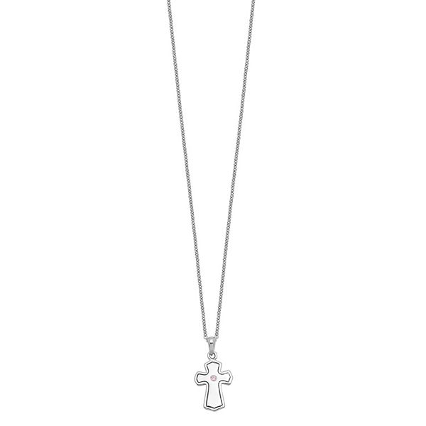 Sentimental Expressions Sterling Silver Cubic Zirconia Child Of God Necklace