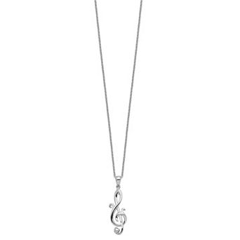 Sentimental Expressions Sterling Silver Love Note Necklace