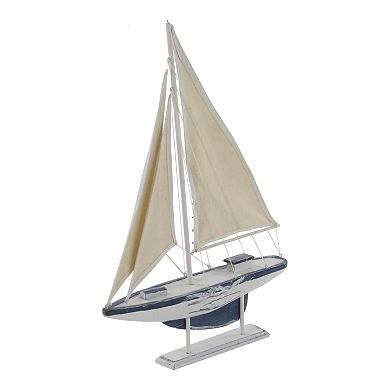 Stella & Eve Coastal Sailing Boat Sculpture Floor Decor 2-piece Set