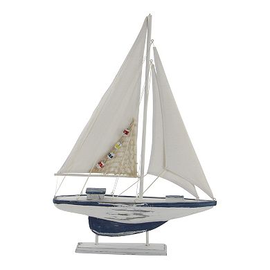 Stella & Eve Coastal Sailing Boat Sculpture Floor Decor 2-piece Set