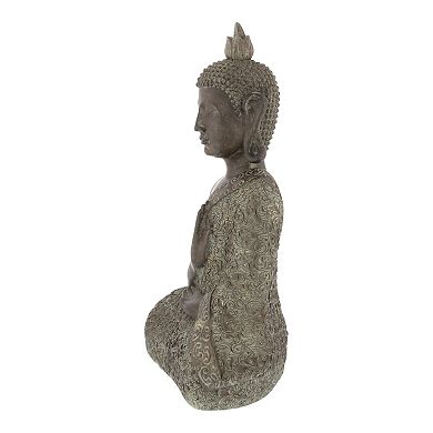 Stella & Eve Meditating Buddha Sculpture Floor Decor