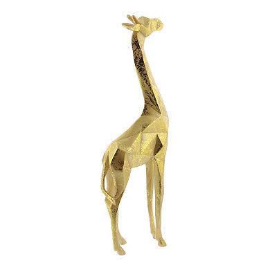CosmoLiving Metallic Giraffe Statue Floor Decor 2-piece Set