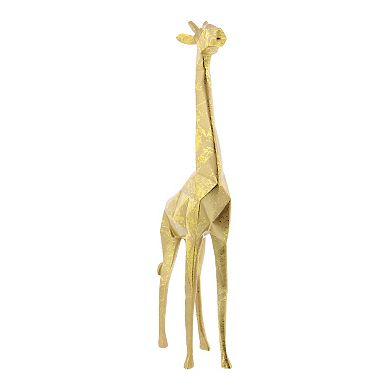 CosmoLiving Metallic Giraffe Statue Floor Decor 2-piece Set