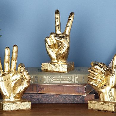 CosmoLiving Hand Sculpture Table Decor 3-piece Set